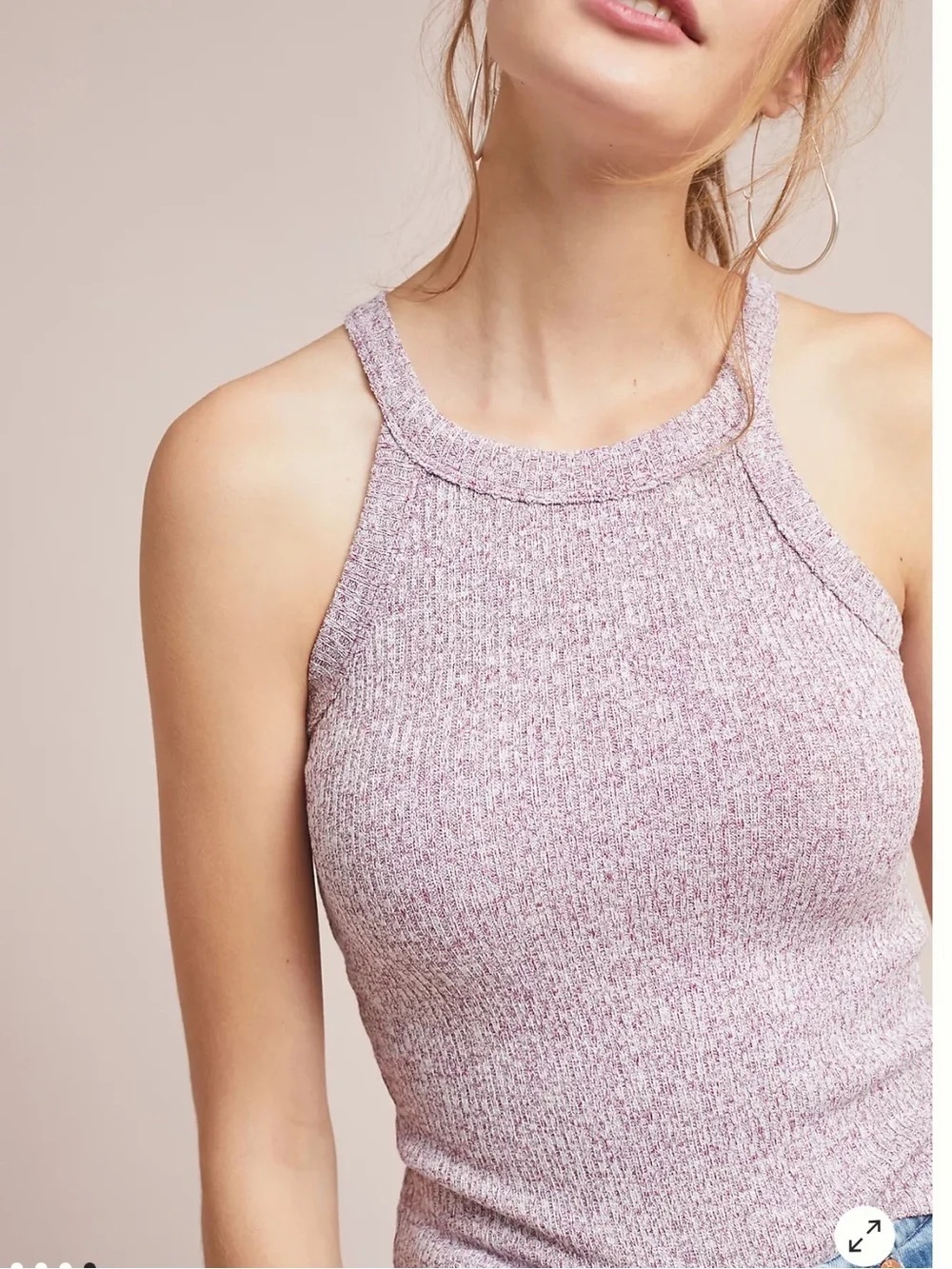 Maeve Anthropologie Harlan Knit Tank women’s size Small Raspberry